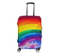 BTCOWZRV Gepäckabdeckung, Regenbogen-Kofferabdeckung, waschbar, kratzfest, Gepäckabdeckung, Koffer, Anti-Schmutz-Abdeckungen für Reisen, passend für 45,7 - 81,3 cm Kofferraum, Stil:, M