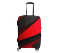 BTCOWZRV Gepäckabdeckung, rot, schwarz, waschbar, Koffer-Schutz, kratzfest, Gepäckabdeckung, Koffer, Anti-Schmutz-Abdeckungen für Reisen, passend für 45,7 - 81,3 cm Kofferraum, Stil:, S