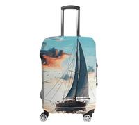 BTCOWZRV Gepäckabdeckung, Segelboot-Kofferabdeckung, waschbar, kratzfest, Gepäckabdeckung, Koffer, Anti-Schmutz-Abdeckungen für Reisen, passend für 45,7 - 81,3 cm Kofferraum, Stil:, XL