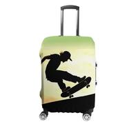 BTCOWZRV Gepäckabdeckung, Skateboard-Kofferabdeckung, waschbar, kratzfest, Gepäckabdeckung, Koffer, Anti-Schmutz-Abdeckungen für Reisen, passend für 45,7 - 81,3 cm Kofferraum, Stil, XL