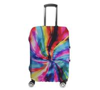 BTCOWZRV Kofferabdeckung, bunt, Batikmuster, waschbarer Koffer-Schutz, kratzfest, Gepäckabdeckung, Koffer, Anti-Schmutz-Abdeckungen für Reisen, passend für 45,7 - 81,3 cm Kofferraum, Stil:, S