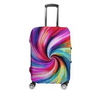 BTCOWZRV Kofferabdeckung, bunt, Batikmuster, waschbarer Koffer-Schutz, kratzfest, Gepäckabdeckung, Koffer, Anti-Schmutz-Abdeckungen für Reisen, passend für 45,7 - 81,3 cm Kofferraum, Stil:, M