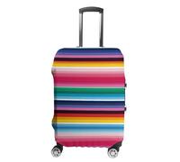 BTCOWZRV Kofferabdeckung, bunte mexikanische Streifen, waschbarer Kofferschutz, kratzfest, Gepäckabdeckung, Koffer, Anti-Schmutz-Abdeckungen für Reisen, passend für 45,7 - 81,3 cm Kofferraum, Stil:, S