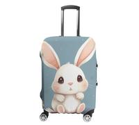 BTCOWZRV Kofferabdeckung, Cartoon-Design, niedlicher Hasen-Koffer, waschbar, kratzfest, Gepäckabdeckung, Koffer, Anti-Schmutz-Abdeckungen für Reisen, passend für 45,7 - 81,3 cm Kofferraum, Stil:, XL