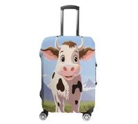 BTCOWZRV Kofferabdeckung, Kuhmilch, waschbarer Koffer-Schutz, kratzfest, Gepäckabdeckung, Koffer, Anti-Schmutz-Abdeckungen für Reisen, passend für 45,7 - 81,3 cm Kofferraum, Stil:, M