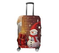 BTCOWZRV Kofferabdeckung, Motiv: Merry Christmas Day, waschbarer Koffer-Schutz, kratzfest, Gepäckabdeckung, Koffer, Anti-Schmutz-Abdeckungen für Reisen, passend für 45,7 - 81,3 cm Kofferraum, Stil, XL