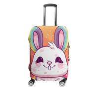 BTCOWZRV Kofferabdeckung, Motiv: molliger Kaninchen, waschbarer Koffer-Schutz, kratzfest, Gepäckabdeckung, Koffer, Anti-Schmutz-Abdeckungen für Reisen, passend für 45,7 - 81,3 cm Kofferraum, Stil:, L