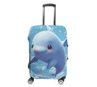 BTCOWZRV Kofferabdeckung, niedlicher Fisch-Kofferbezug, waschbarer Koffer-Schutz, kratzfest, Gepäckabdeckung, Koffer, Anti-Schmutz-Abdeckungen für Reisen, passend für 45,7 - 81,3 cm Kofferraum, Stil:,