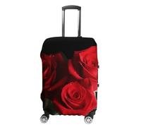 BTCOWZRV Kofferabdeckung, rote Rosen, waschbarer Koffer-Schutz, kratzfest, Gepäckabdeckung, Koffer, Anti-Schmutz-Abdeckungen für Reisen, passend für 45,7 - 81,3 cm Kofferraum, Stil:, XL