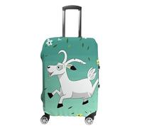 BTCOWZRV Kofferabdeckung, Ziegenfrolic Kofferbezug, waschbar, kratzfest, Gepäckabdeckung, Koffer, Anti-Schmutz-Abdeckungen für Reisen, passend für 45,7 - 81,3 cm Kofferraum, Stil:, M