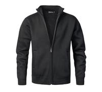 Btmpmcs Herren Strickjacke Cardigan mit Reißverschluss Winter Fleece-gefüttert Warm Dicker Strickpullover Wintermantel Sweatjacke Stehkragen Pullover Feinstrike Sweaters mit 2 Taschen
