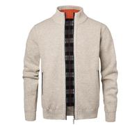 Btmpmcs Herren Strickjacke Cardigan Pullover mit Stehkragen und Reißverschluss Winter Fleece-gefüttert Warm Dicker Strickpullover Übergangsjacke Winterjacke…