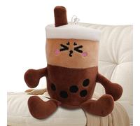 Bubble Tea Plüsch-Schlüsselanhänger, 12 cm, weiche Ornamente, gefüllter Rucksack, Schlüsselanhänger für Kinder, Mädchen, Freunde, Schule, Party, Reisen, Geburtstag, Kindertag, Rucksack, Geldbö