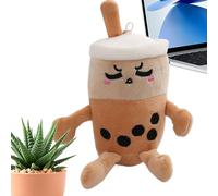 Bubble Tea-Schlüsselanhänger - Plüschbecher, Weiches Ornament, Gefüllte Rucksack-Schlüsselanhänger, Reise-Geburtstags-Kindertag-Accessoire, Geldbörse, Gepäck Für Freunde, Lustige Dekoration Und Gesche