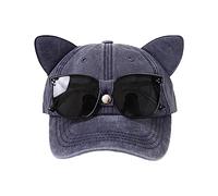 BUBEFSKD Ear Baseball Mütze Mit Sonnenbrille Erwachsene Einstellbare Kappe Für Freien Radsportmütze Teenager Männer Hüte Teenager UV Schutz Mädchen Freien Unisex Zum