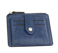 BUBEFSKD Klassische Kleine Herrenbrieftasche Mit Münzfach Mit Reißverschluss Und Kreditkartenhaltern Organizer Kompakte Kleine Geldbörse Aus PU Leder