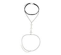 BUBEFSKD Metall Dame Körper Kette Stil Einfache Multilayer Gekreuzte Anhänger Dame Bein Dekoration Schmuck Oberschenkel Ketten Für Frauen