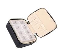 BUBEFSKD Tragen Sie Resistente PU Schmuckbehälter Fahrt Friendly Box Für Die Organisation Accessoires Stilvoller Schmuckbehälter Wasserdichtes PU Schmuckkoffer