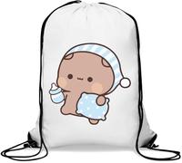 Bubu Dudu Going to Sleep Gym Sack Casual Drawstring Bag White