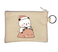 Bubu Dudu Weihnachten Rentier und Weihnachtsmann Schlüsselanhänger Münzbörse Beige