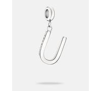 Buchstaben Anhänger aus Edelstahl silber