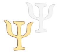 Buchstaben Broschen aus Legierung, Silber, Modern Elegant | Anstecknadel mit Alphabet Y, für Revers und Mäntel, Leichtes 2 Stück, Abschluss und Feier