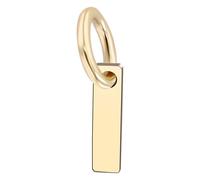 Buchstabenanhänger ADELIA´S "Unisex Anhänger - Buchstabe N Buchstabenanhänger aus 375 Gold", gold, Schmuckanhänger, Damen, Gelbgold 375, Ideal als Geschenk für besondere Anlässe (13046820-0) gold