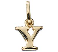 Buchstabenanhänger JOBO "Anhänger Buchstabe", gelbgold 333, Schmuckanhänger, Damen, Y, Gelbgold 333, 333 Gold (36753766-0) gelbgold 333