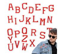 Buchstabenaufnäher, Stoffbuchstaben-Patches | 26 Stück gestickte Patches | Bestickte Patches Buchstaben-Aufkleber, Buchstaben-Patches zum Aufbügeln, elegante Alphabet-Aufkleber für Jacken,