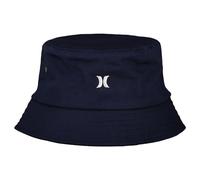 Bucket Hat Herren - kleines Logo, Marineblau