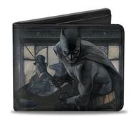 Buckle-Down Herren Bifold Wallet Batman Reisezubehr-Bi-Fold-Brieftasche, 4.0" x 3.5\