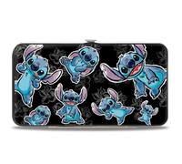 Buckle-Down Damen Geldbörse mit Scharnier, Lilo & Stitch, Lilo & Stitch, 7" x 4", Lilo & Stitch Geldbörse mit Scharnier
