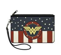 Buckle-Down Damen Zip Wallet Wonder Woman Large Geldbörse, Mehrfarbig, 20 x 12.7 cm