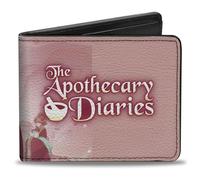 Buckle-Down Demon Slayer Wallet Bifold The Apothecary Diaries Gyokuyo Pose and Title Logo Pink Vegan Leather