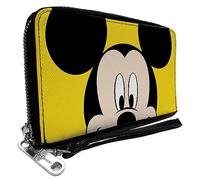 Buckle-Down Disney Mickey Mouse Designer-Geldbörse für Damen, ästhetische Reißverschluss-Clutch, Handgelenktasche für Damen, Micky Maus, 7.5"x4.5", Buckle-down Geldbörse mit Reißverschluss,