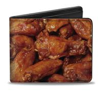 Buckle-Down Faltbare Geldbörse, Vivid Hot Wings gestapelt