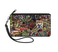 Buckle-Down Geldbörse mit Reißverschluss, Marvel Comics, großes Zubehör, Avengers, 20,3 x 12,7 cm, Mehrfarbig, 20 cm x 13 cm