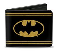 Buckle-Down Herren Bifold Wallet Batman Zweifalten-Geldbörse, Mehrfarbig, 10.1 cm x 8.89 cm
