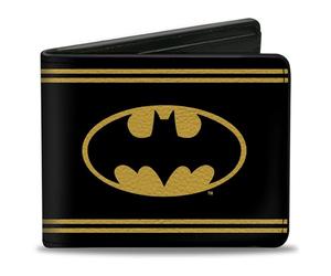 Buckle-Down Herren Bifold Wallet Batman Zweifalten-Geldbörse, Mehrfarbig, 10.1 cm x 8.89 cm