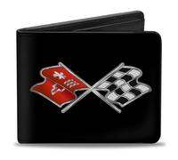Buckle-Down Herren Bifold Wallet Corvette Reisezubehr-Bi-Fold-Brieftasche, Mehrfarbig, 10.1 cm x 8.89 cm