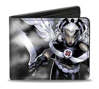 Buckle-Down Herren Bifold Wallet X-Men Storm Reisezubehr-Bi-Fold-Brieftasche, Mehrfarbig, 4.0" x 3.5"