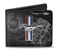Buckle-Down Herren Geldbörse, Mehrfarbig, 4.0" x 3.5"
