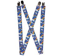 Buckle-Down Herren Suspender-Unicorns Hosentrger, Mehrfarbig, Einheitsgröße