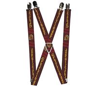 Buckle-Down Herren Hosenträger Harry Potter, 8,9 x 6,3 cm, Harry Potter, 3.5" x 2.5"