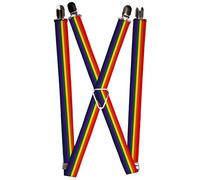 Buckle-Down Herren-Hosenträger, Regenbogenfarben, mehrfarbig, Einheitsgröße