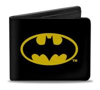 Buckle-Down Herren Pu Bifold Wallet Reisezubehör-Bi-Fold-Brieftasche, gelb/schwarz, 4.0" x 3.5"