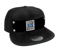 Buckle-Down Herren Snapback Hat-Built Ford Tough Logo2 Black/White/Blue Hut, Mehrfarbig, Einheitsgröße