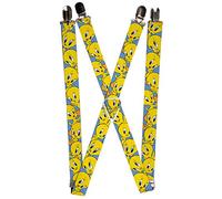 Buckle-Down Herren Straps-Tweety Bird Poses Baby Blue - - 9 cm x 6 cm