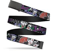 Buckle-Down Herren Webgürtel Joker 3,8 cm Gürtel, Mehrfarbig, 4 cm Breit / 42 cm Hosen Größe