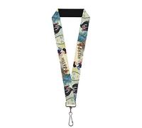 Buckle Down Lanyard-1.0 - Schneeweiß/Zwerge/alte Hexe/böse Königin, mehrfarbig, Einheitsgröße